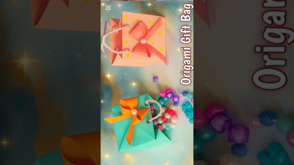 DIY no glue gift bag | CUTE Gift Box I Origami Box #shorts # ...