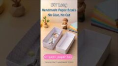 DIY ORIGAMI LONG PAPER BOX |EASY TO MAKE |HOW TO MAKE ORIGAMI PAPER BOX ...